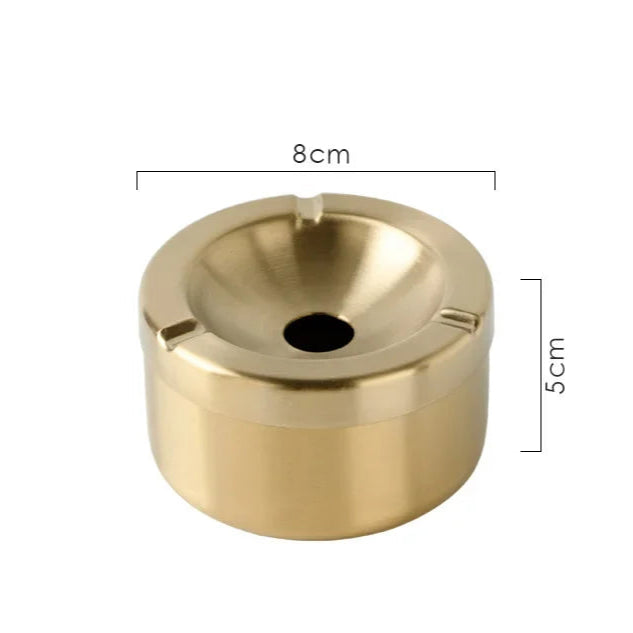 Cendrier Rond en Acier Inoxydable Nexima