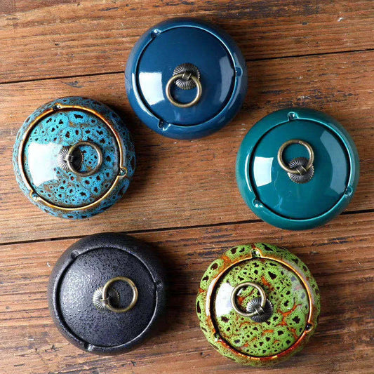 Cendrier Rond en Céramique Nexima