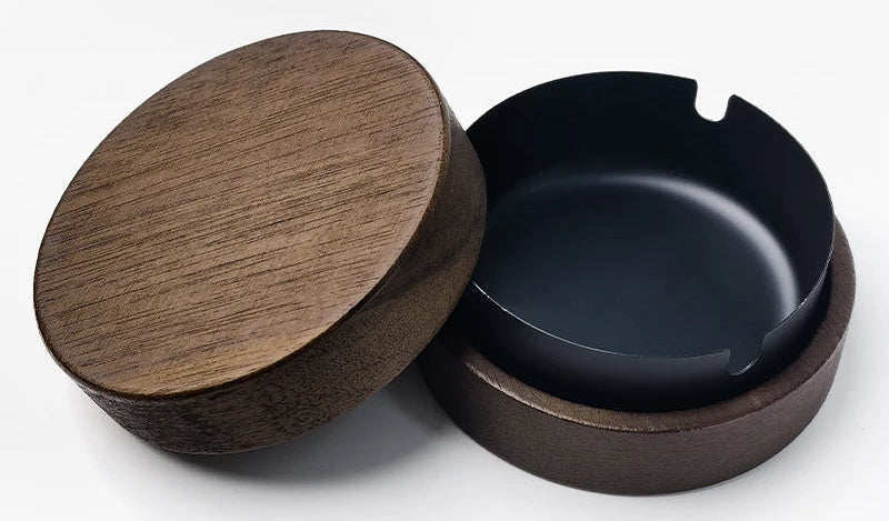 Cendrier en Bois avec Inox Nexima