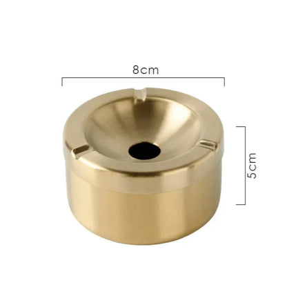 Cendrier Rond en Acier Inoxydable Nexima