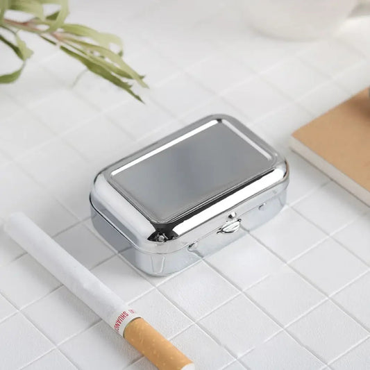 Cendrier de poche en métal avec couvercle verrouillable Nexima