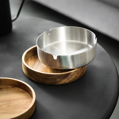 Cendrier en Bois avec Inox Nexima