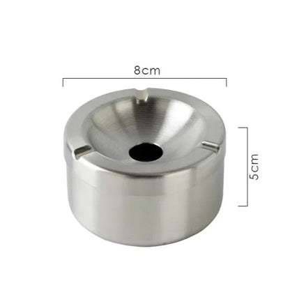 Cendrier Rond en Acier Inoxydable Nexima